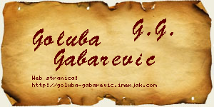 Goluba Gabarević vizit kartica
